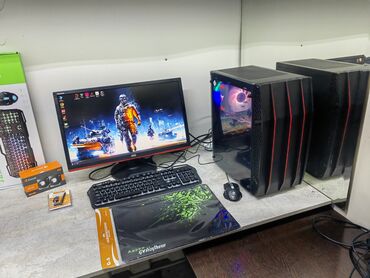 игровой пк комплект: Компьютер, ядер - 4, ОЗУ 16 ГБ, Игровой, Б/у, Intel Core i5, HDD + SSD