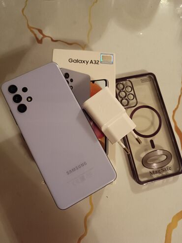 samsung s9 plus kontakt home: Samsung Galaxy A32, 128 GB, rəng - Bənövşəyi, Sensor, Barmaq izi, İki sim kartlı