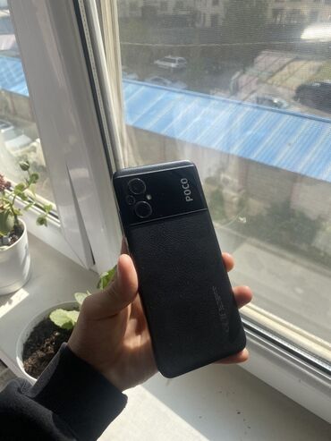 сотывый телефон: Poco M5, Б/у, 128 ГБ, цвет - Черный, 2 SIM