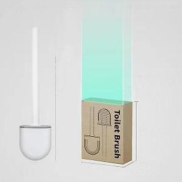 Ostali proizvodi za kuću: Silikonska WC četka sa zidnim držačem - Materijal glave: meki TPR — 12