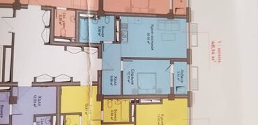 1 комната, 48 м², Элитка, 6 этаж, ПСО (под самоотделку)