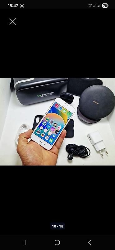 Apple iPhone: IPhone 8, Б/у, 256 ГБ, Золотой, Наушники, 100 % — 11