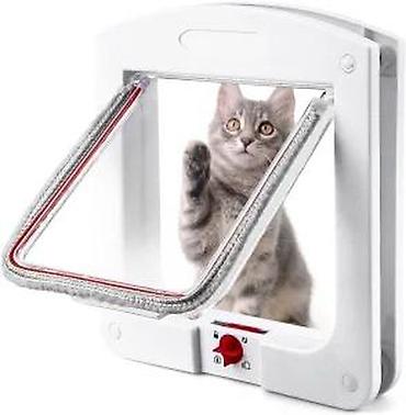 Oprema za kućne ljubimce: Mačja vrata sa 4-smernom bravom (model M) - Funkcija zaključavanja u — 7