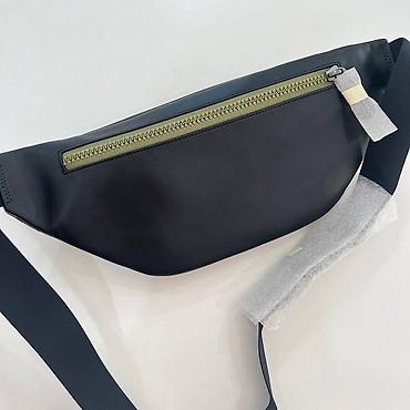 bag: Coach Track Belt Bag In Signature Canvas (артикул C2218). 🔝Натуральная — 3