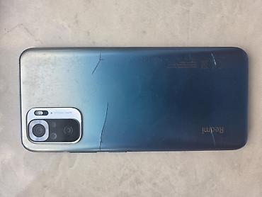 redmi on iki pro: Redmi Note 10S, 128 GB, rəng - Mavi, Qırıq — 1