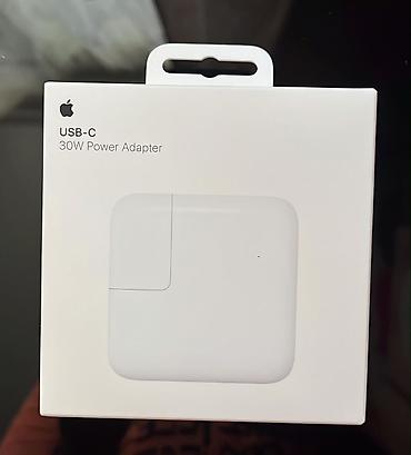 iphone macbook: Apple 30W USB-C Power Adapter — Yeni, qutuda Tam yenidir, istifadə — 1