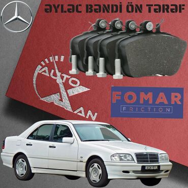 Əyləc bəndləri, nakladkalar: Ön, Mercedes-Benz W202, 2000 il, Analoq, Yeni