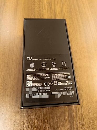 mi kamera: Xiaomi Mi 8, 128 GB, rəng - Qara, 
 İki sim kartlı — 3