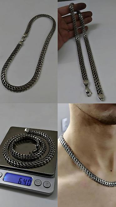 Цепочки: Цепь для бензопилы, Бисмарк, Проба 585, Унисекс, Новый, Ручная работа — 15