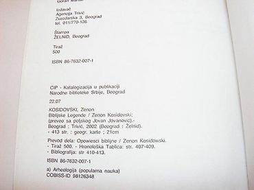 second hand valjevo: Zenon KosidovskiBiblijske legendeAgencija Trivić, Bgd, 2002. Tvrd — 2