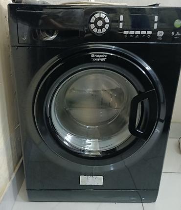 водонагреватель аристон: 9 kg Hotpoint Ariston ön yükləməli paltaryuyan maşın - Rəng: qara - — 2