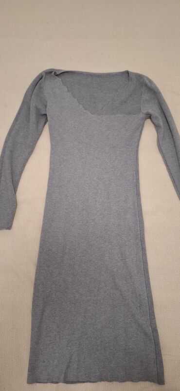 guess haljine: A-Dress M (EU 38), bоја - Siva, Dugih rukava