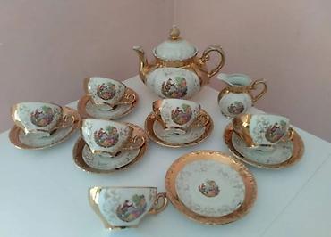 cay servisi: Çay dəsti, rəng - Qızılı, Farfor, Almaniya — 1
