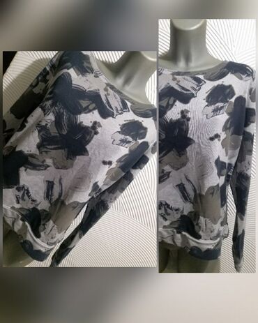 calvin klein dukserice: H&M baggy duks cvetnog dezena L-XL Deblji,prelepog dezena kao nov