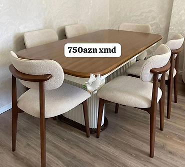 viona mebel sumqayit: Mətbəx üçün, Yeni, Dördbucaq masa, 6 stul — 1