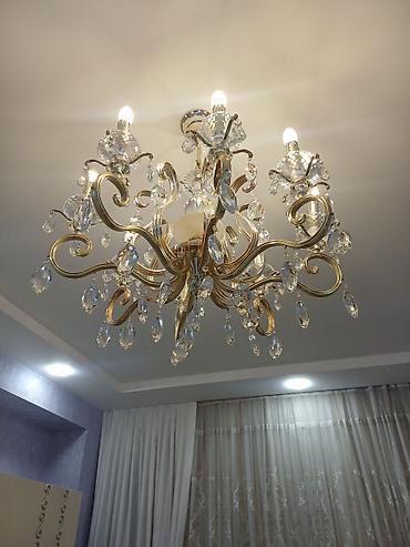 lustur ucuz: Çılçıraq, 8 lampa, Xrustal — 2