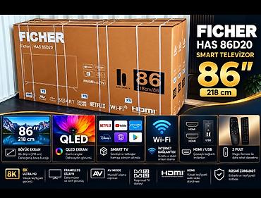 artel televizor: Yeni Televizor Artel QLED 86" 8K (7680x4320), Pulsuz çatdırılma — 1