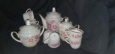 Наборы посуды: Фарфор Кофейный-чайный сервиз.Городницкий фарфоровый завод с клеймом — 7