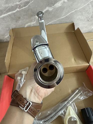 Кухонные краны: Новый! Смеситель для кухонной мойки, однорычажный, хром - Материал — 7