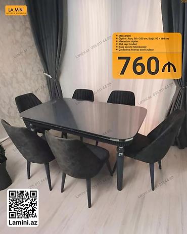 Mebel: Masa dəsti – La Mini - Masa ölçüləri: açıq 90×200 sm, bağlı 90×160 sm — 1
