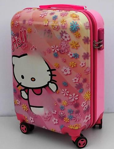 Putni koferi i torbe: Dečiji kofer na točkiće – motiv Hello Kitty - Tvrda školjka sa — 2