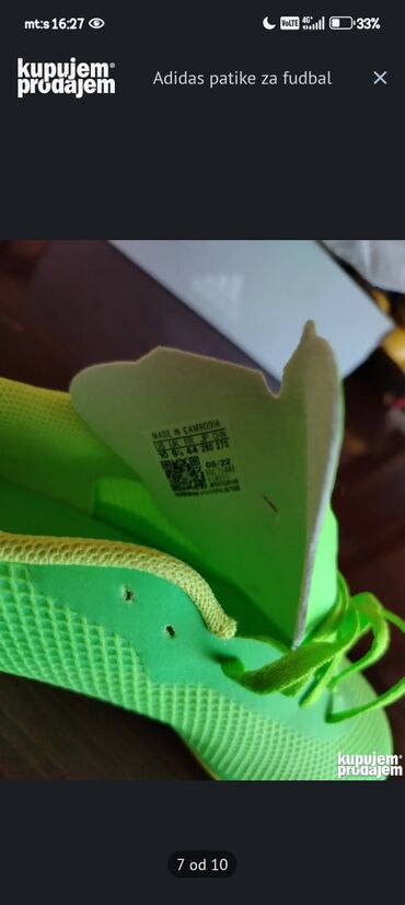 Kopačke: Adidas, veličina - 44, Novo — 7
