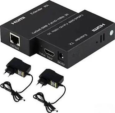 Druga oprema za računare i laptopove: HDMI Extender preko mrežnog kabla (TX/RX set) Opis: - Set predajnik — 16