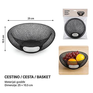 KMT Okrugla mrežasta korpa za voće 2406998 - Brend: Kmt style - Tip