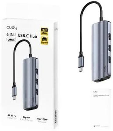 Doking stanice: USB-C dok/čvorište – tanki metalni hub sa PD napajanjem - Priključak — 15