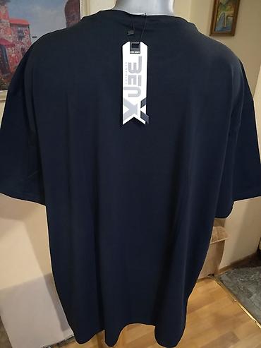 bez tech fleece: Kvalitetna muska pamucna majica Benx u teget boji. Odlicna muska — 4