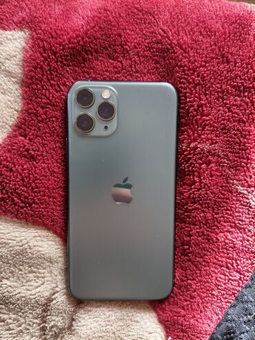 самсунк с9: IPhone 11 Pro, Б/у, 256 ГБ, Matte Midnight Green, Защитное стекло, Чехол, 72 %