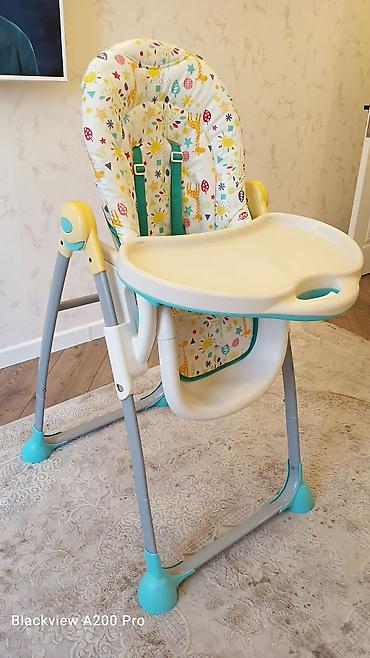 Yemək masaları, oturacaqları: Uşaq yemək stulu.MOTHERCARE - Rəngarəng naxışlı yumşaq oturacaq və — 2