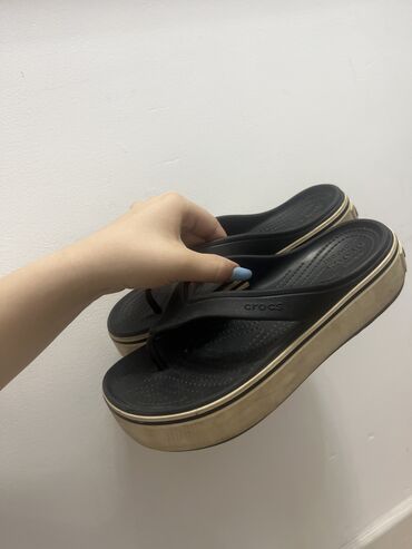 крокс шлепки: Босоножки, 38, Crocs, Б/у, цвет - Синий, Платная доставка