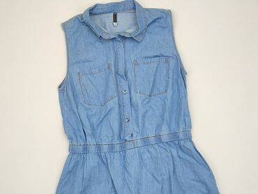 letnia niebieska sukienki damskie na ramiączka: Sukienka, M, stan - Dobry