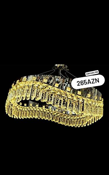 stol lampaları: Led Çılçıraq, 4 və daha çox lampa, Metal — 3