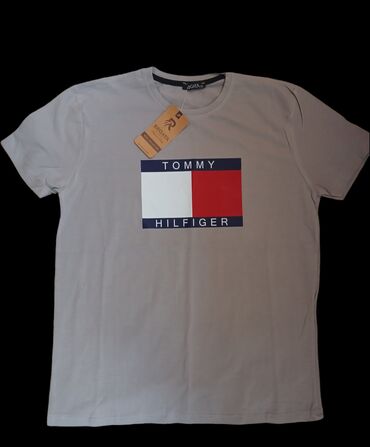 nike majica sa kragnom: Men's T-shirt Tommy Hilfiger, 2XL (EU 44), bоја - Siva