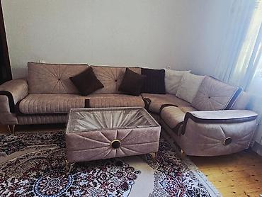 masa ve stullar: Künc divan dəsti 5 ayın divanıdı baha alınıb — 1