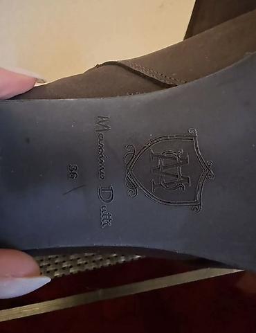 kajila bot: Сапоги Massimo Dutti в шоколадном цвете Натуральная кожа сапоги — 3