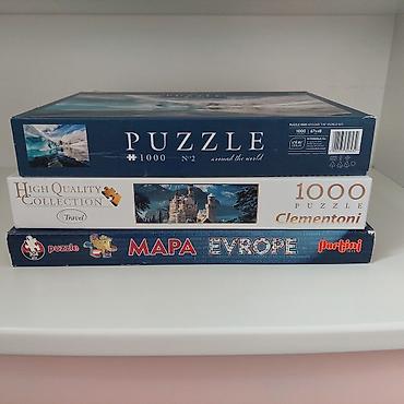 legendarni kamioni 39: Pužezi – set od 3 kutije - Puzzle „Around the World No2“ – 1000 — 1