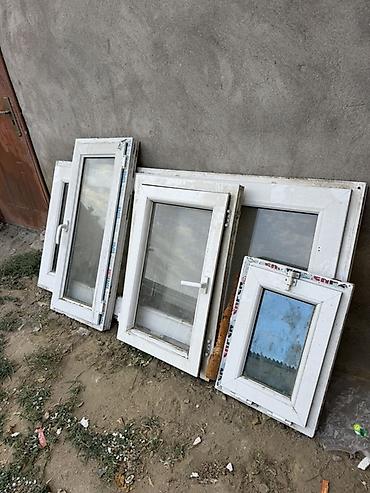 пластик двери: PVC plastik pəncərə çərçivələri (paket) - Material: ağ rəngli PVC — 2