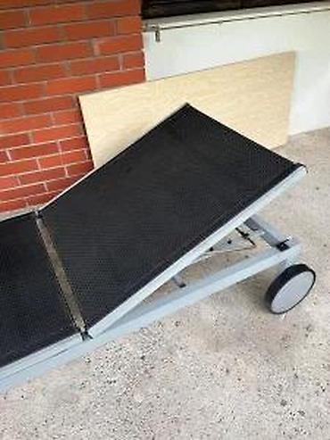 Ležaljke i ljuljaške: Baštenska ležaljka na točkiće - Konstrukcija od metala u svetlosivoj — 9