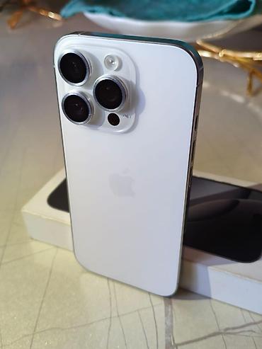 apple m4: IPhone 16 Pro, Б/у, 256 ГБ, White Titanium, Коробка, 88 % — 7