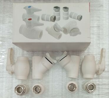 раковина для кухни: PPR su boru armaturları dəsti - Material: PPR (polipropilen) gövdə