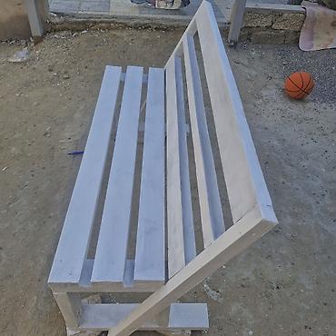 45 derece: Taxta bağ skamyası isdeyen ucun stol da yiqilir - Material: təbii — 4