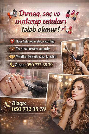 makyaj ucun model: Dırnaq ustası tələb olunur, Yerin icarəsi — 1