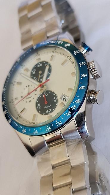 seiko sat: Sportski ručni sat sa hronograf stilom i tahimetarskom skalom - — 2