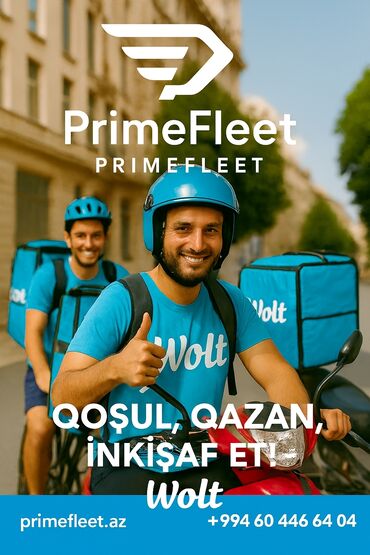 Mühafizə, təhlükəsizlik: Moto-kuryer tələb olunur, Gündəlik ödəniş, Təcrübəsiz