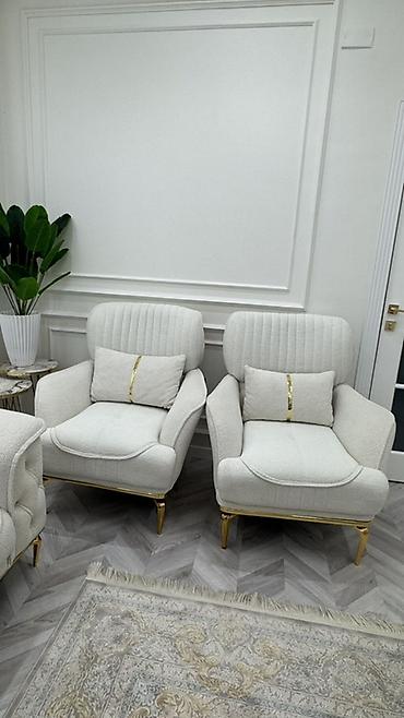 Divanlar: Məhsul: Premium salon üçün 3 nəfərlik divan - Rəng: İvori/krem - — 5