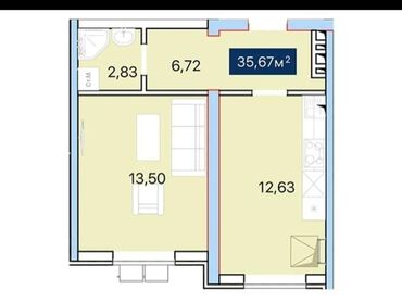 тунгуч квартира сниму: 1 комната, 36 м², Элитка, 1 этаж, ПСО (под самоотделку)