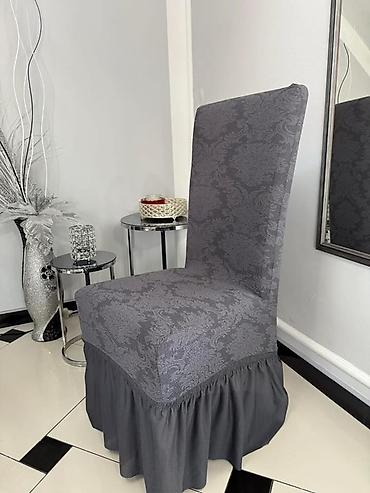 dormeo sova: Navlake za stolice sa faltnom – elegantni damast dezen Prekrivači Za — 3
